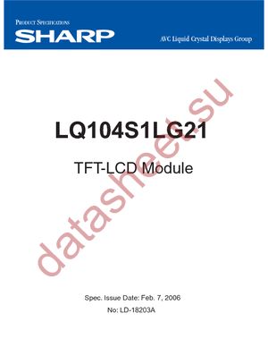 LQ104S1LG21 datasheet  